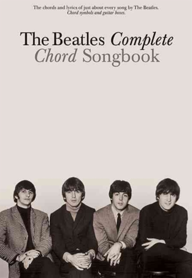 The Beatles Complete Chord Songbook/Product Detail/Arts & Entertainment