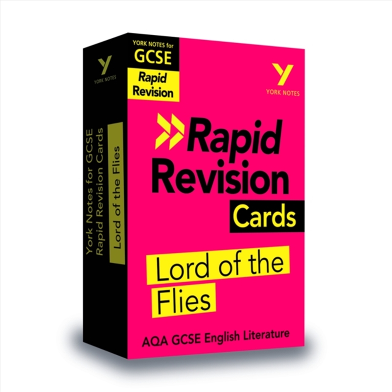 York Notes Rapid Aqa Gcse (Revision Cards) Lord Of The Flies - For 2026, 2027 Exams/Product Detail/Literature & Poetry
