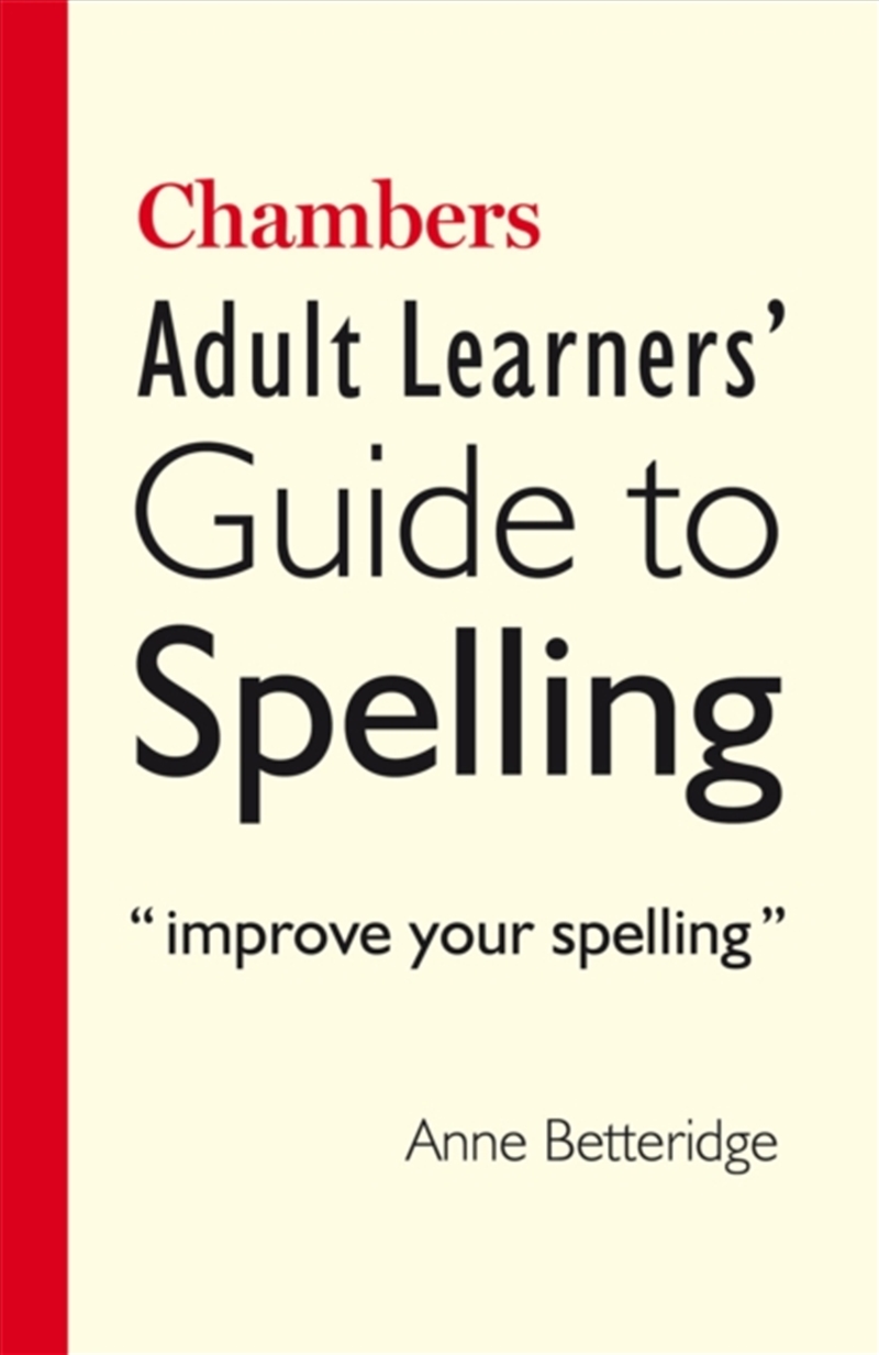 Chambers Adult Learner's Guide To Spelling/Product Detail/Teaching
