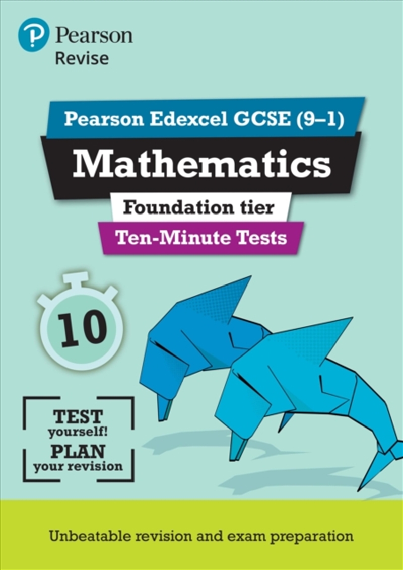 Pearson Revise Edexcel Gcse Maths (Foundation) Ten-Minute Tests - For 2026, 2027 Exams/Product Detail/Maths