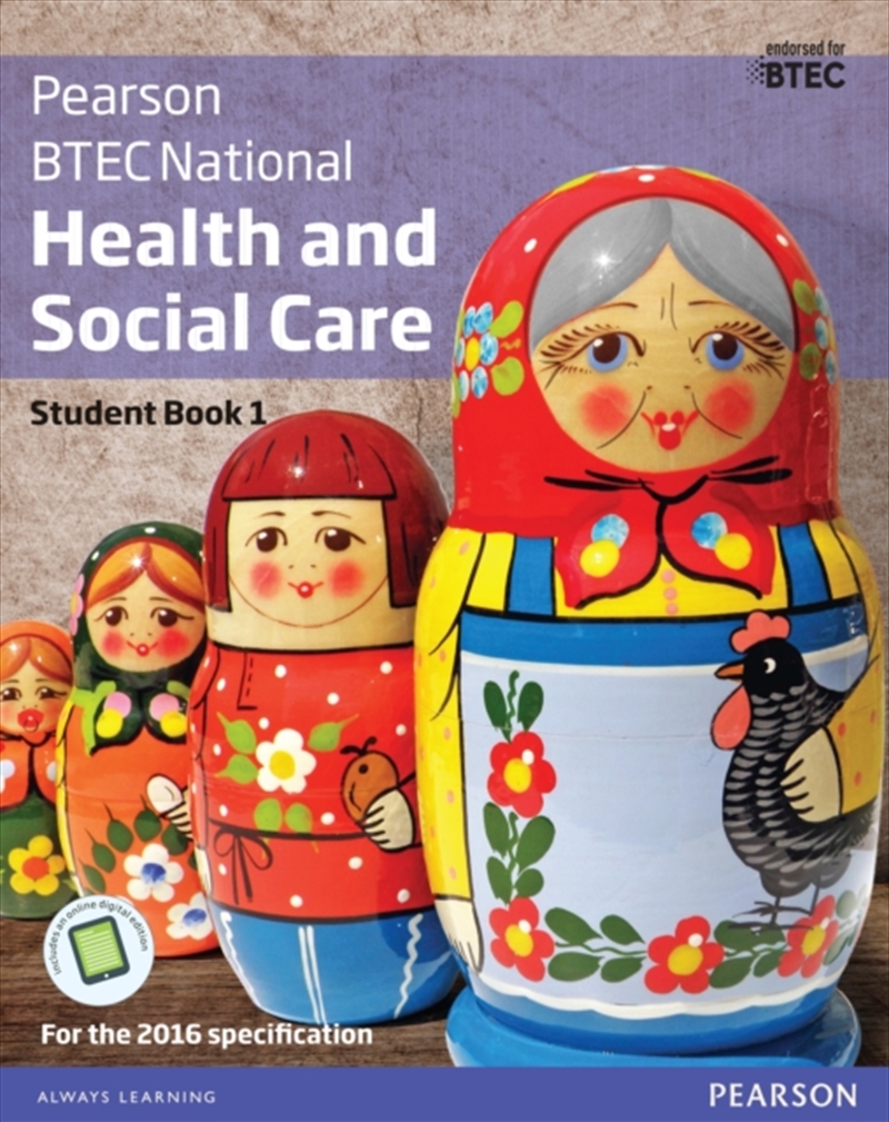 Btec National Health And Social Care Student Book 1 : For The 2016 Specifications/Product Detail/Healthcare