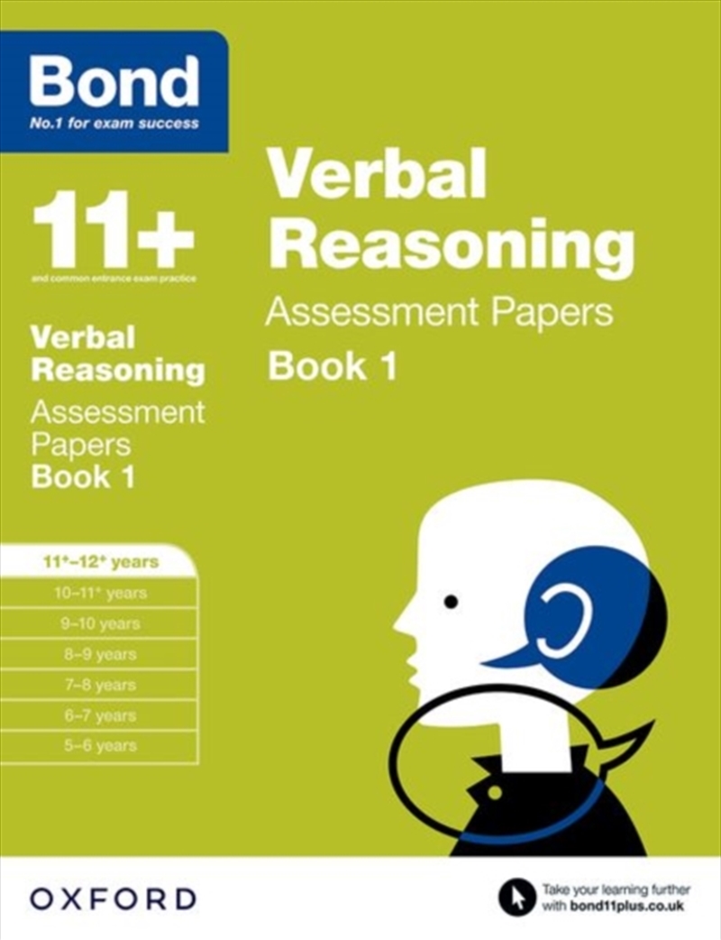 Bond 11+: Verbal Reasoning: Assessment Papers : 11+-12+ Years Book 1/Product Detail/English