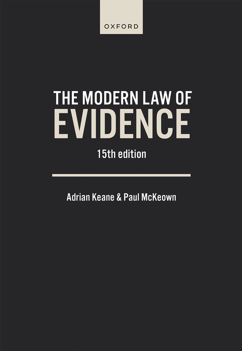The Modern Law Of Evidence/Product Detail/Law