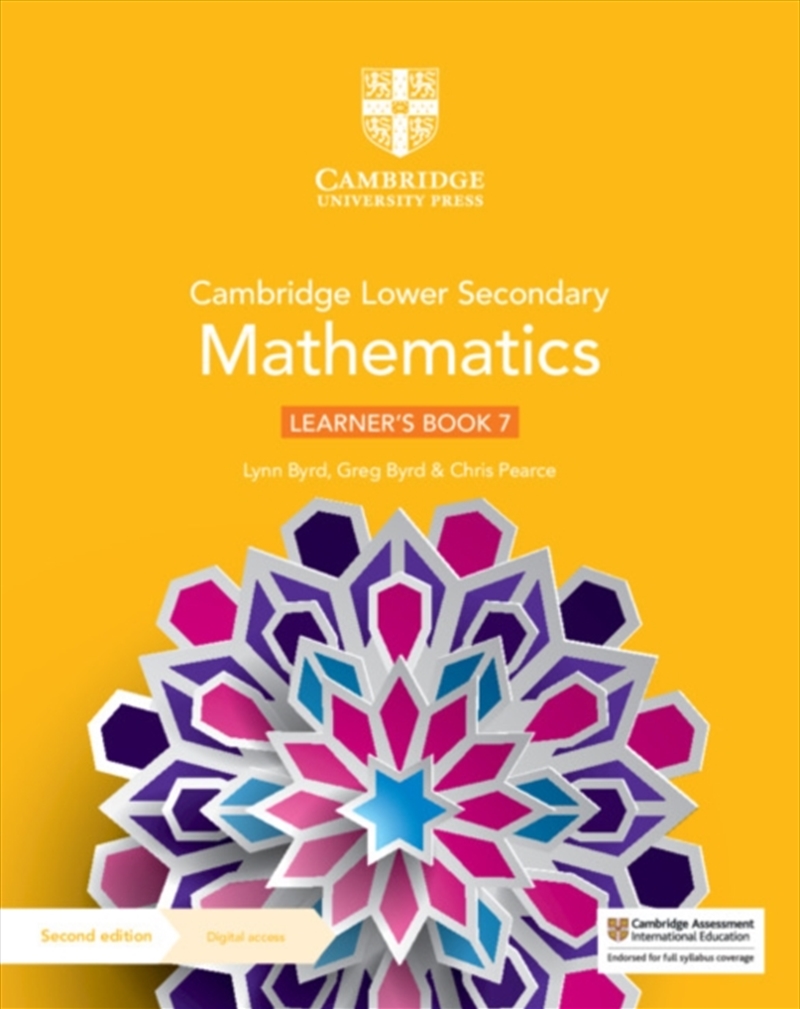 Cambridge Lower Secondary Mathematics Learner's Book 7 With Digital Access (1 Year)/Product Detail/Maths