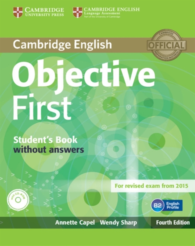 Objective First Student's Book Without Answers With cd-Rom/Product Detail/English