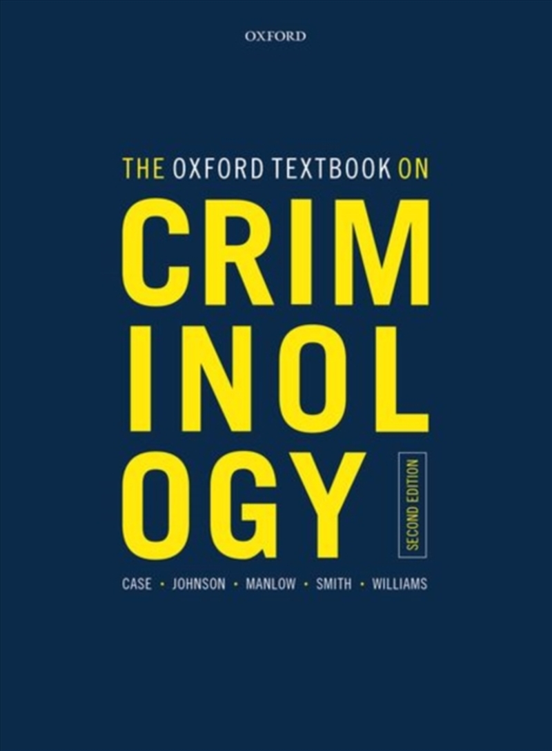 The Oxford Textbook On Criminology/Product Detail/Law