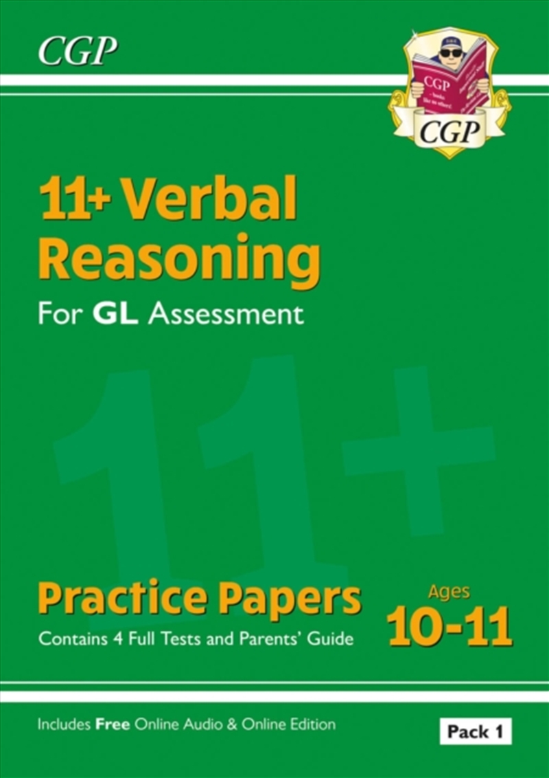 11+ Gl Verbal Reasoning Practice Papers: Ages 10-11 - Pack 1 (With Parents' Guide & Online Ed)/Product Detail/Education & Textbooks
