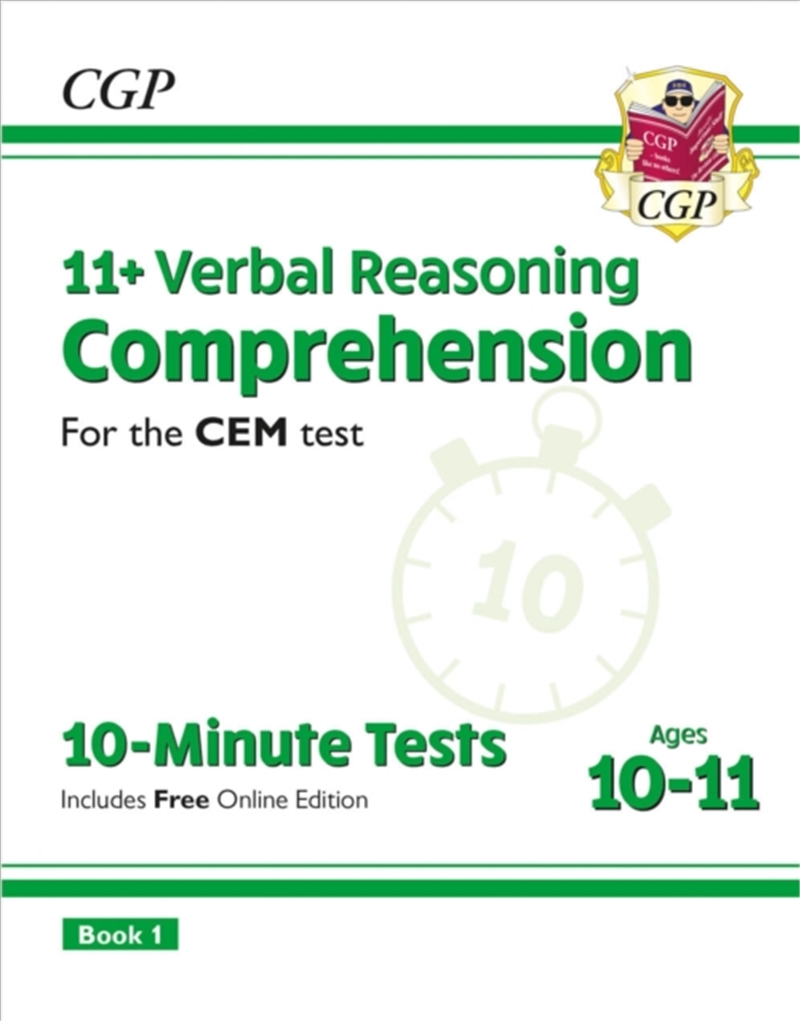 11+ Cem 10-Minute Tests: Comprehension - Ages 10-11 Book 1 (With Online Edition)/Product Detail/Education & Textbooks