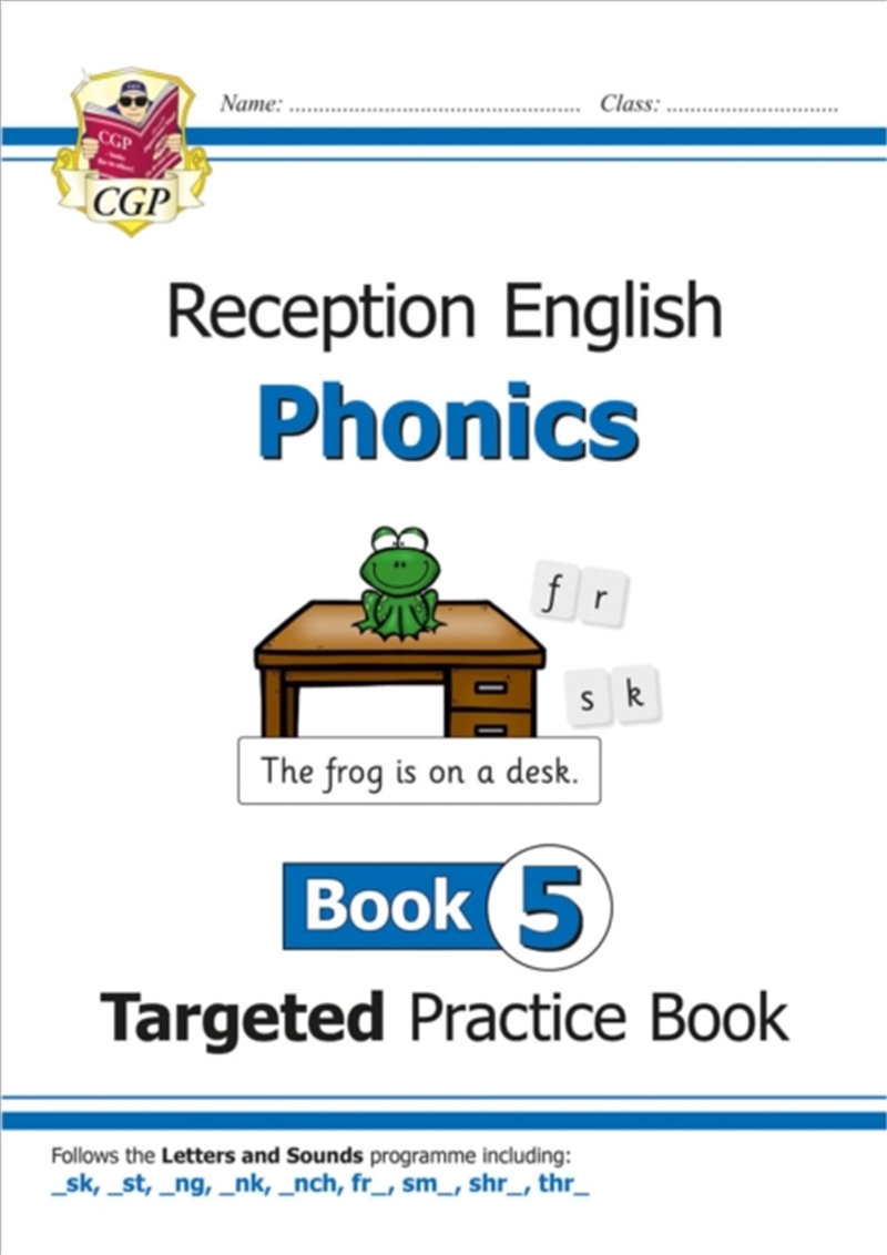 Reception English Phonics Targeted Practice Book - Book 5/Product Detail/English