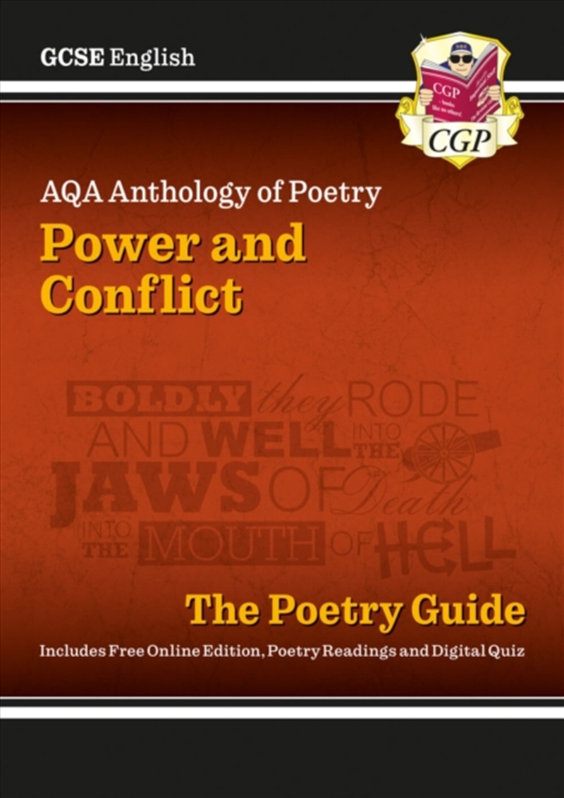 Gcse English Aqa Poetry Guide - Power & Conflict Anthology Inc. Online Edition, Audio & Quizzes/Product Detail/English