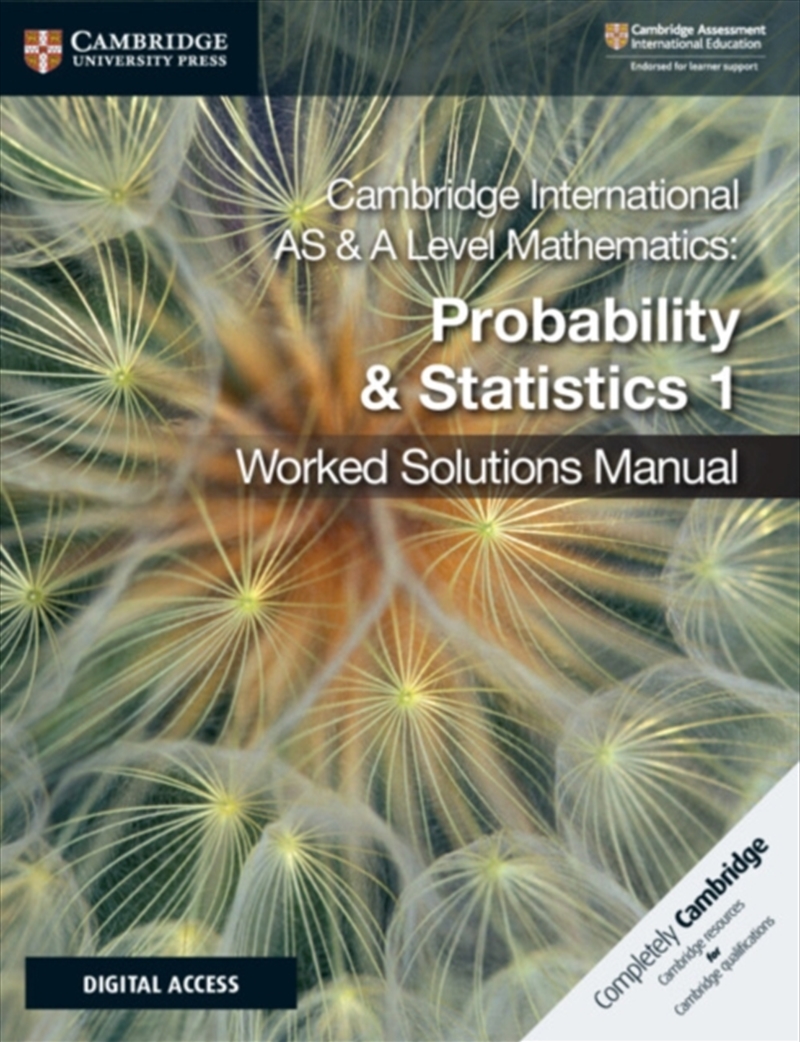 Cambridge International As & A Level Mathematics Probability & Statistics 1 Worked Solutions Manual/Product Detail/Maths
