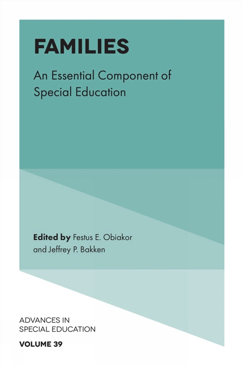 Families : An Essential Component Of Special Education/Product Detail/Family & Health