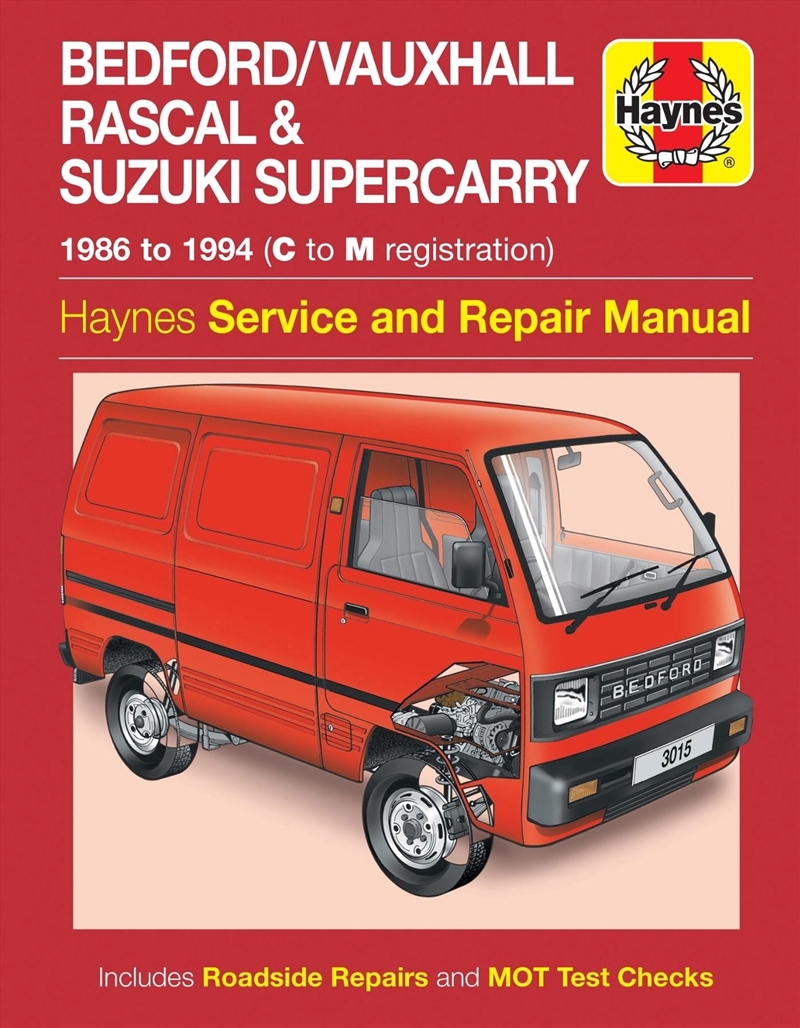 Bedford/Vauxhall Rascal & Suzuki Supercarry (86 - Oct 94) Haynes Repair Manual/Product Detail/Transportation