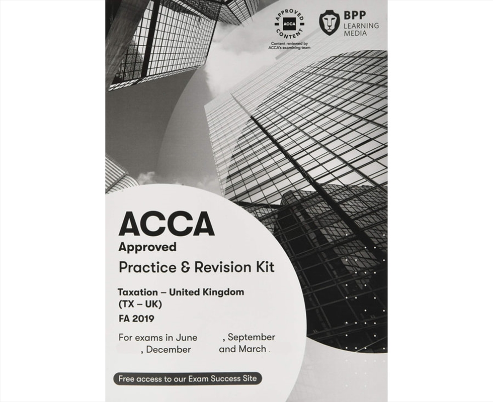 Acca Taxation Fa2019 : Practice And Revision Kit/Product Detail/Accounting & Finance