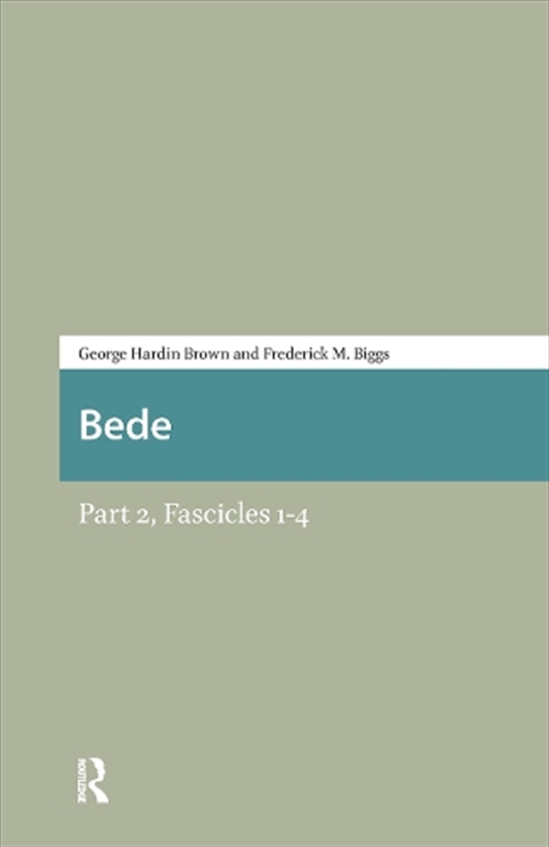 Bede : Part 2/Product Detail/Literature & Poetry