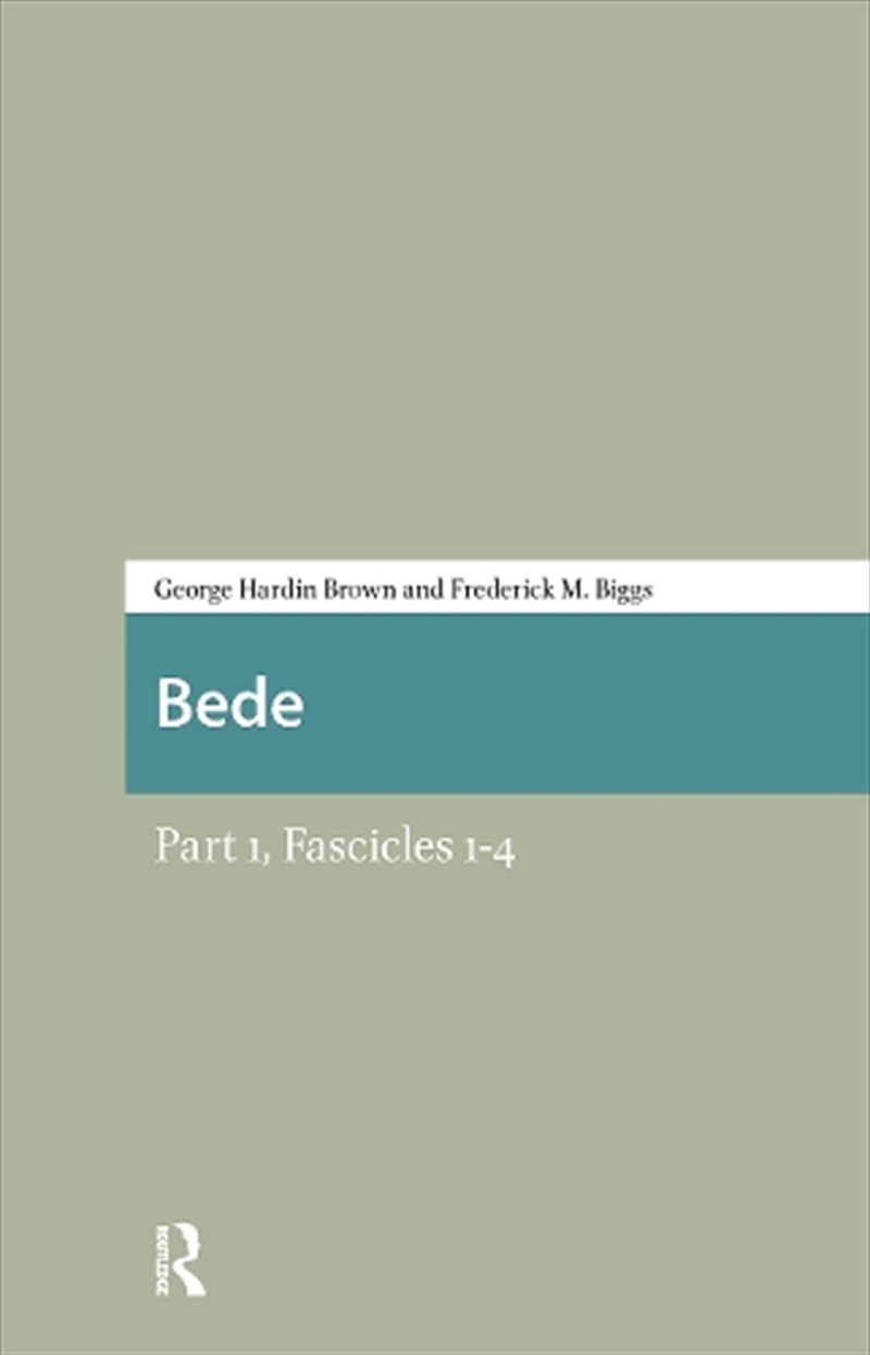 Bede : Part 1, Fascicles 1-4/Product Detail/Literature & Poetry