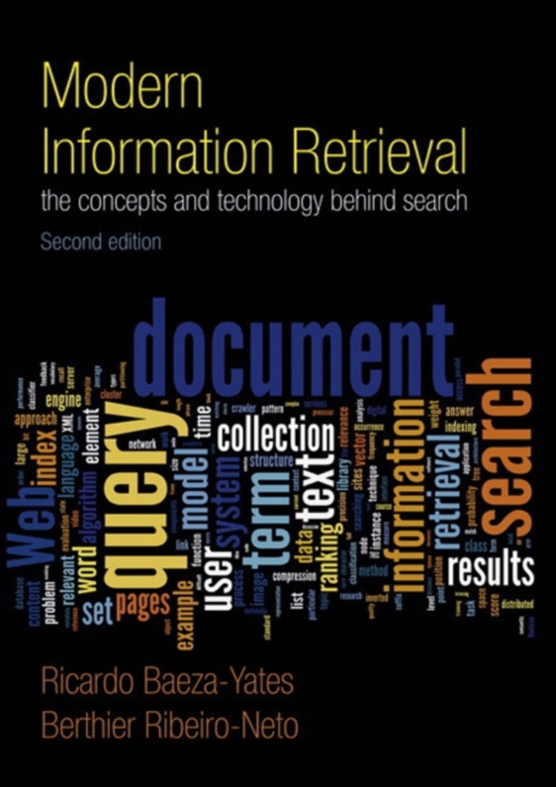 Modern Information Retrieval : The Concepts And Technology Behind Search/Product Detail/Reading