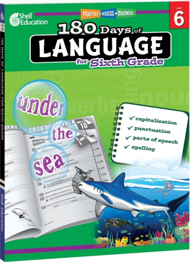 180 Days: Language For Sixth Grade : Practice, Assess, Diagnose/Product Detail/Language & Linguistics