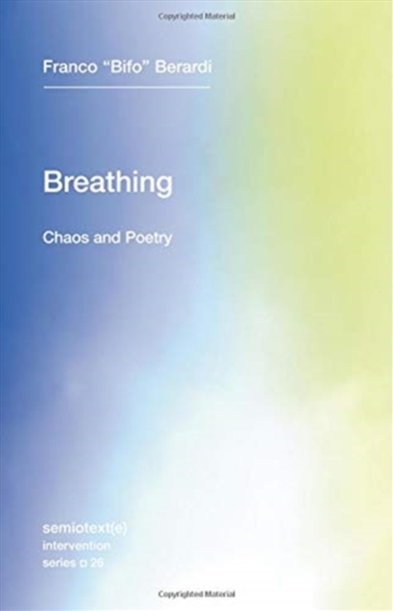 Breathing : Chaos And Poetry/Product Detail/Politics & Government