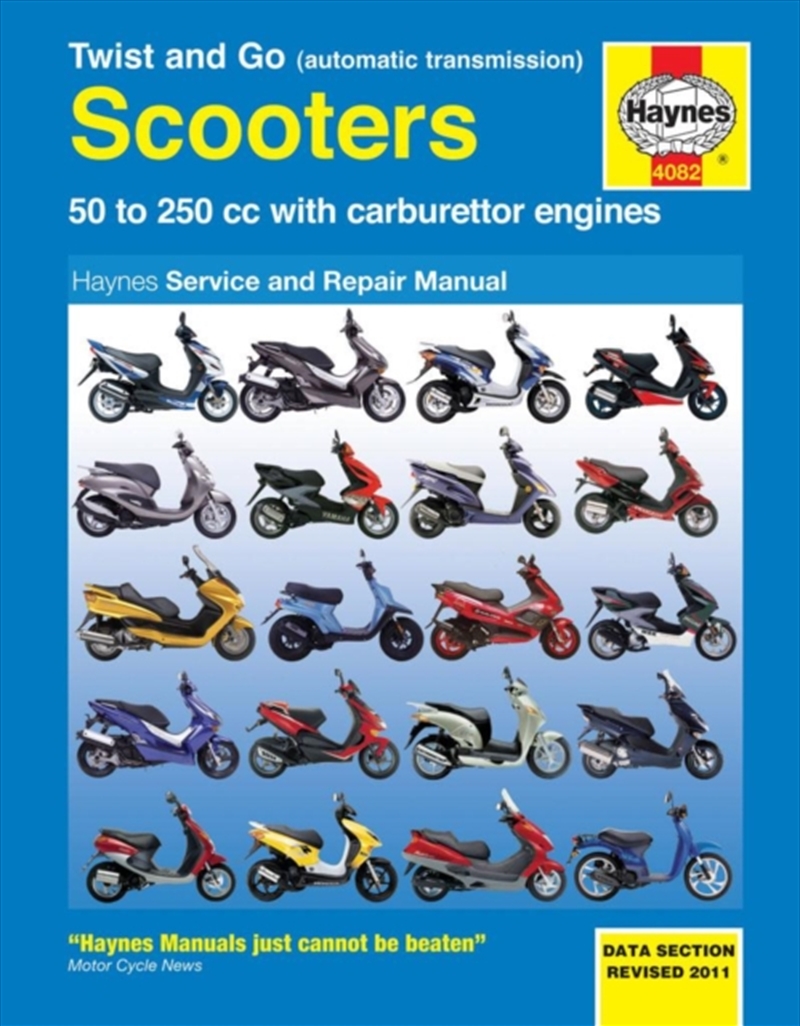 Twist And Go (Automatic Transmission) Scooters Service And Repair Manual : 50 To 250 Cc With Carbure/Product Detail/Transportation