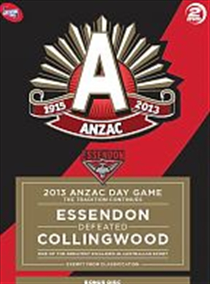 2013 Anzac Day Game Essendon/Product Detail/Sport