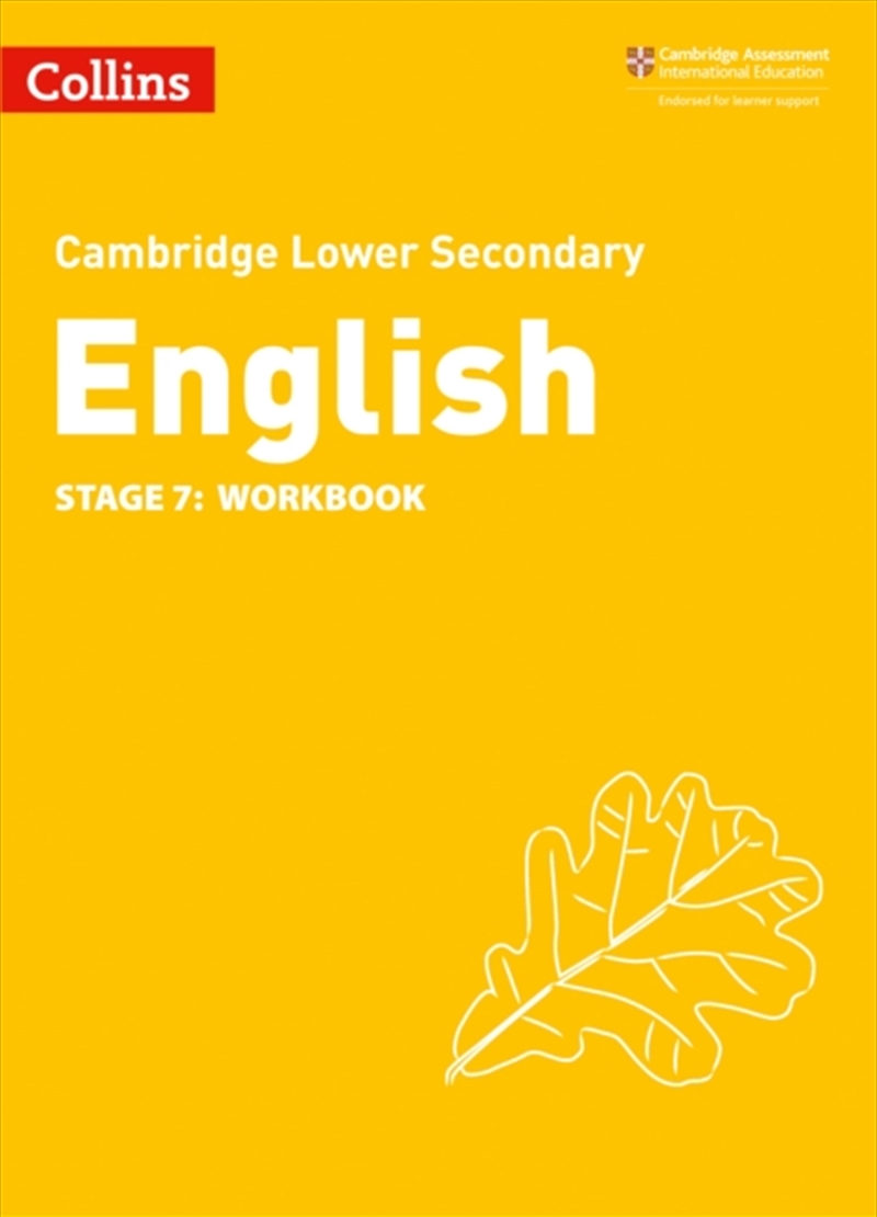 Lower Secondary English Workbook: Stage 7/Product Detail/English