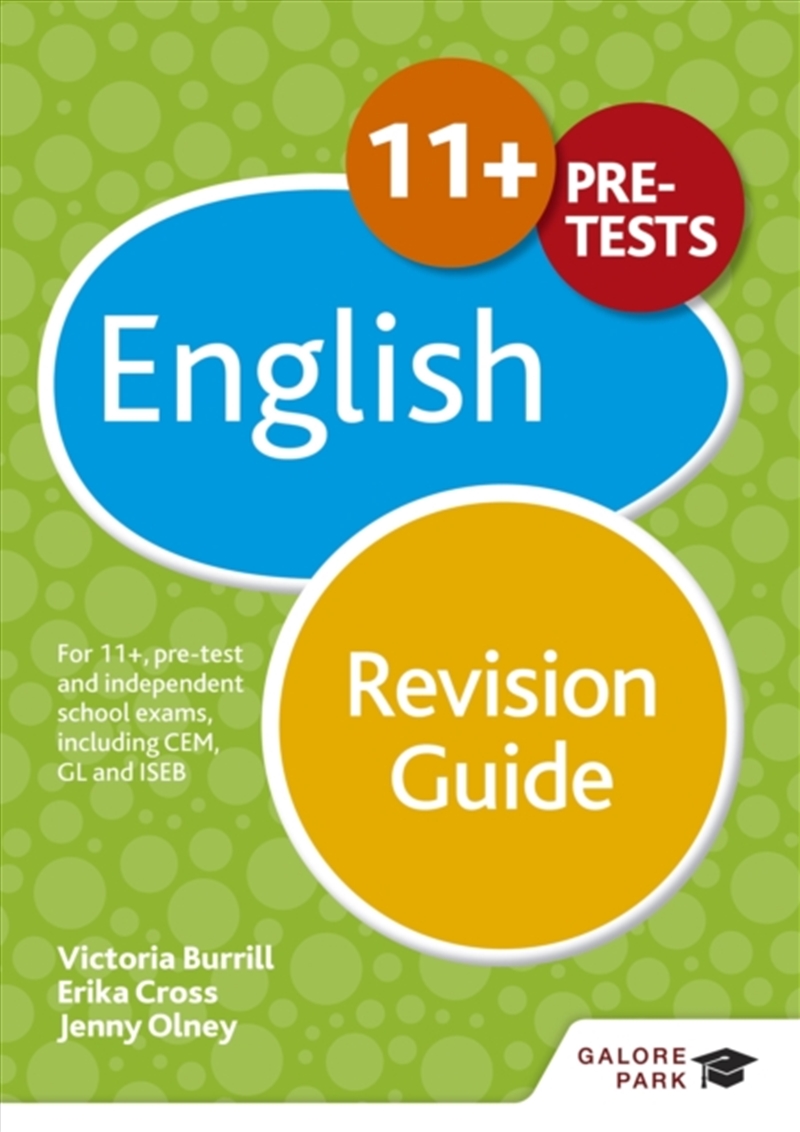 11+ English Revision Guide : For 11+, Pre-Test And Independent School Exams Including Cem, Gl And Is/Product Detail/English