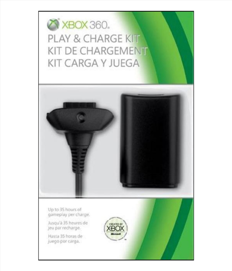 Xbox 360 Play and Charge Kit (Black)/Product Detail/Consoles & Accessories