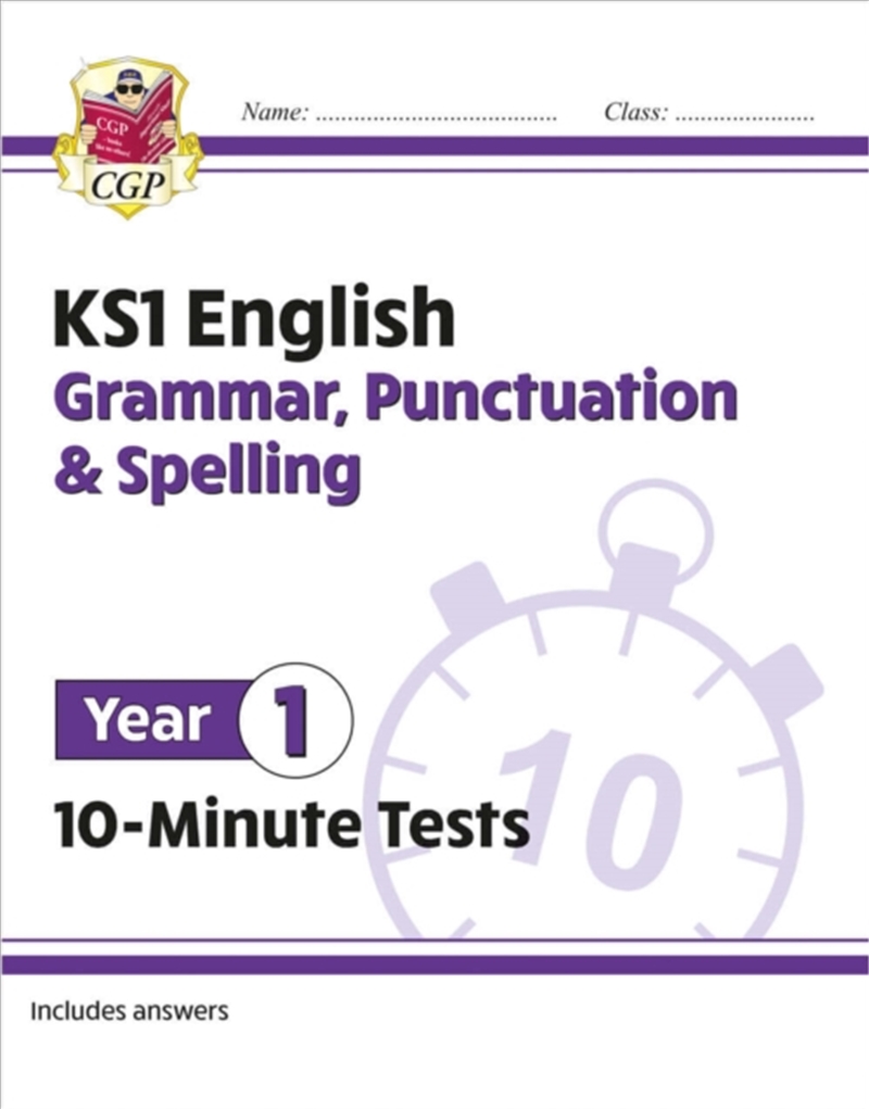 Ks1 Year 1 English 10-Minute Tests: Grammar, Punctuation & Spelling/Product Detail/English