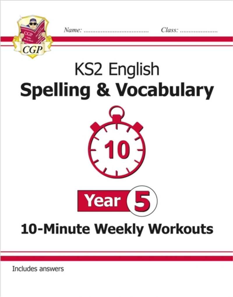 Ks2 Year 5 English 10-Minute Weekly Workouts: Spelling & Vocabulary/Product Detail/English