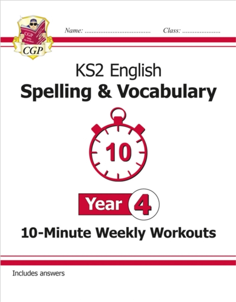 Ks2 Year 4 English 10-Minute Weekly Workouts: Spelling & Vocabulary/Product Detail/English