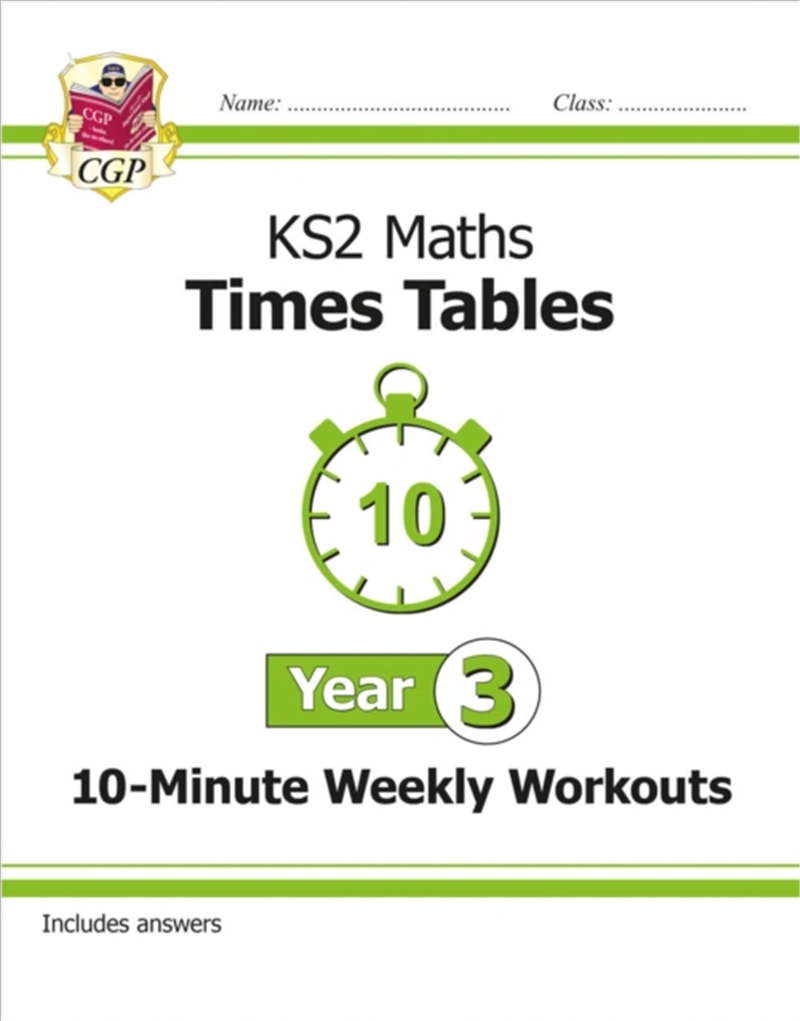 Ks2 Year 3 Maths Times Tables 10-Minute Weekly Workouts/Product Detail/Maths