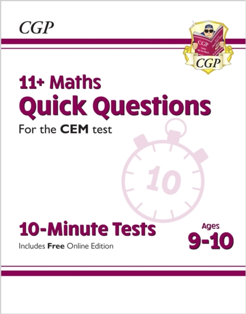 11+ Cem 10-Minute Tests: Maths Quick Questions - Ages 9-10 (With Online Edition)/Product Detail/Maths