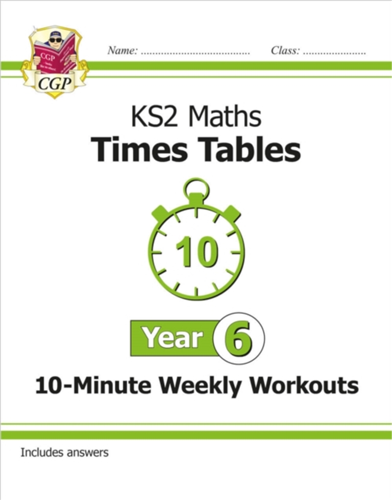 Ks2 Year 6 Maths Times Tables 10-Minute Weekly Workouts/Product Detail/Maths