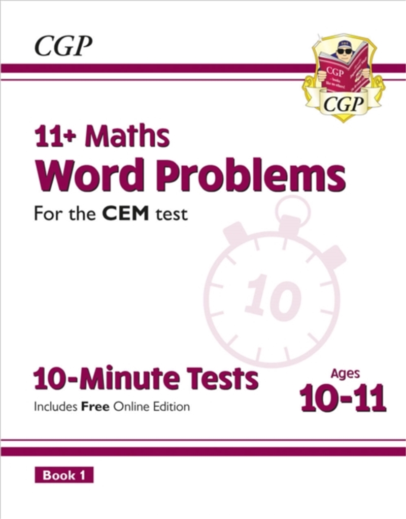 11+ Cem 10-Minute Tests: Maths Word Problems - Ages 10-11 Book 1 (With Online Edition)/Product Detail/Maths
