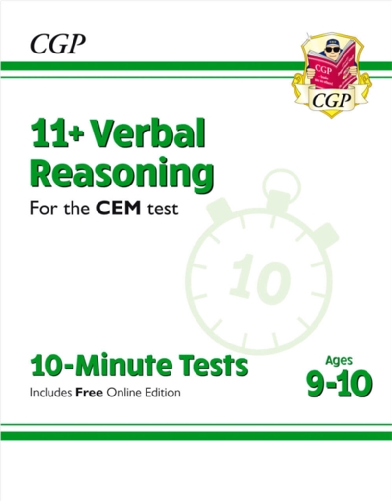 11+ Cem 10-Minute Tests: Verbal Reasoning - Ages 9-10 (With Online Edition)/Product Detail/Education & Textbooks