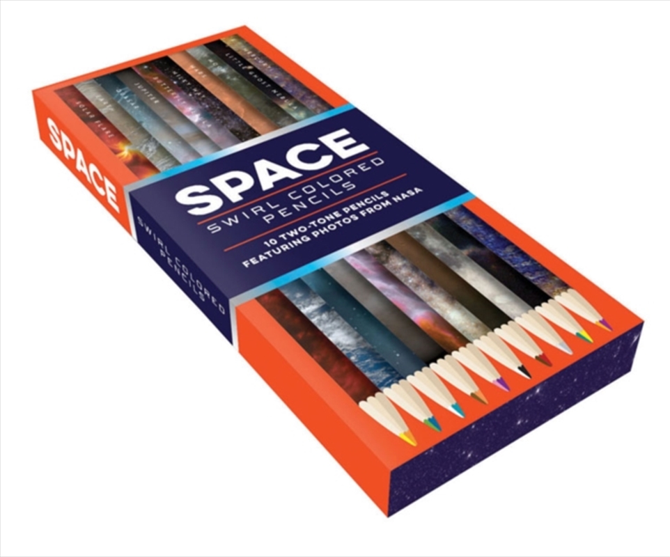 Space Swirl Colored Pencils : 10 Two-Tone Pencils Featuring Photos From Nasa/Product Detail/Pencils & Crayons