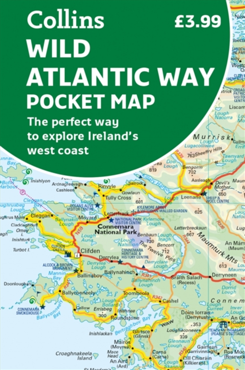 Wild Atlantic Way Pocket Map : The Perfect Way To Explore Ireland’S West Coast/Product Detail/Geography