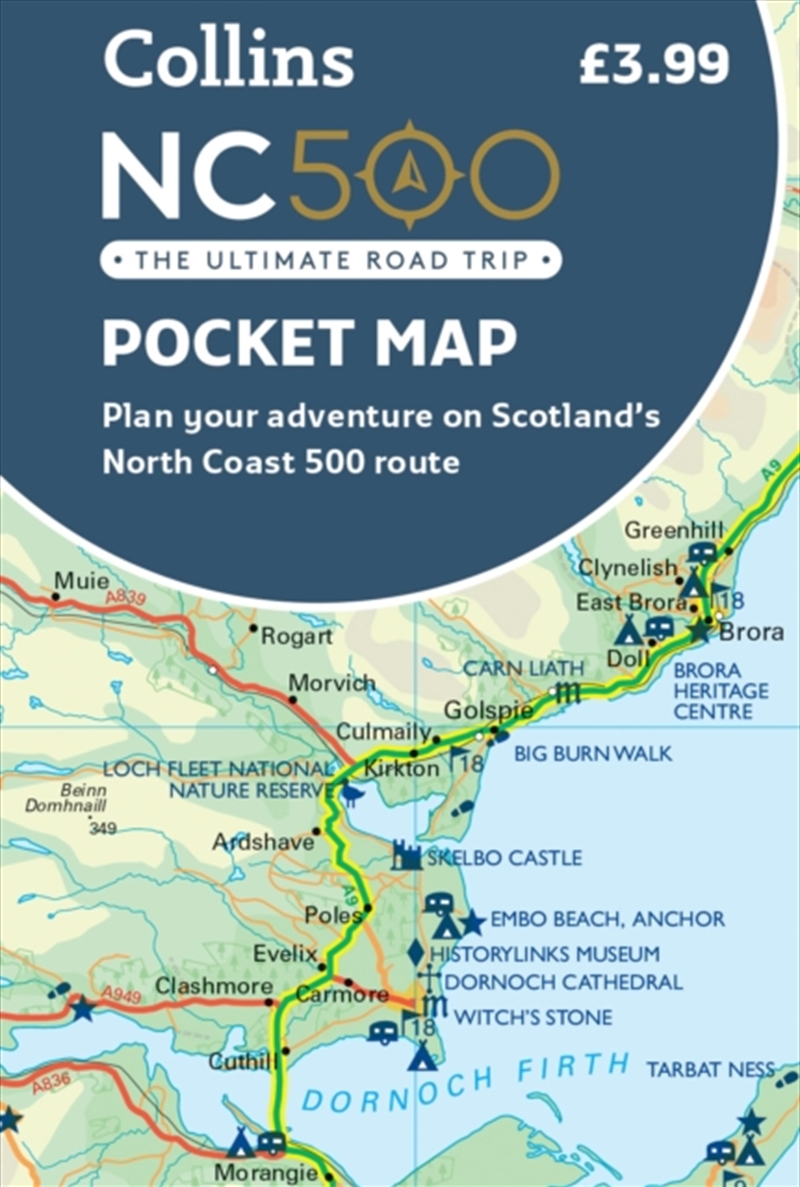 Nc500 Pocket Map : Plan Your Adventure On Scotland’S North Coast 500 Route Official Map/Product Detail/Geography