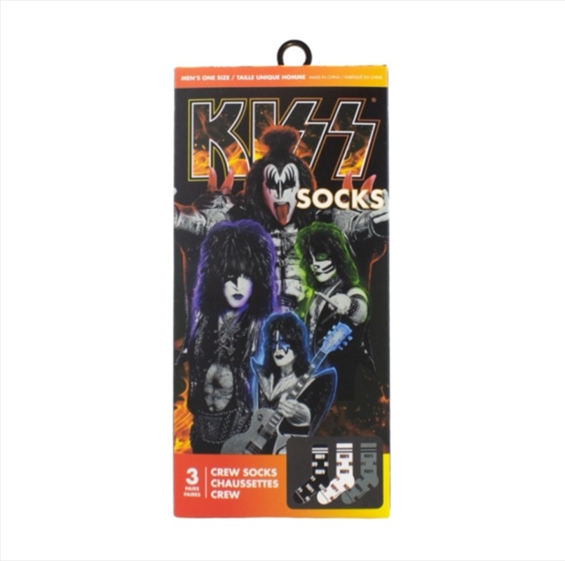 Kiss Socks 3 Pack In Gift Box (One Size)/Product Detail/Socks