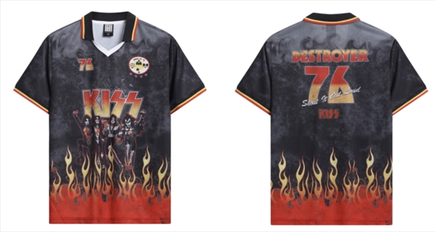 Kiss Destroyer Rock Fc Football Shirt Small/Product Detail/Shirts