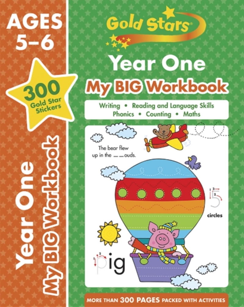 Gold Stars Year One My Big Workbook (Includes 300 Gold Star Stickers, Ages 5 - 6)/Product Detail/Kids Activity Books
