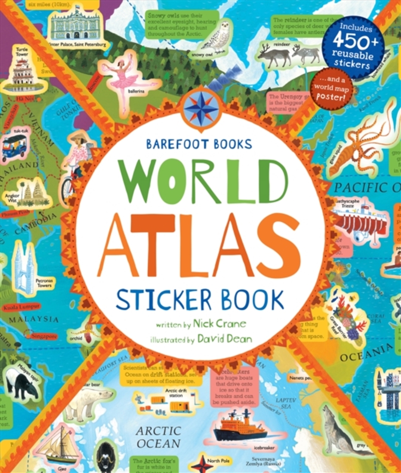 World Atlas Sticker Book/Product Detail/Kids Activity Books
