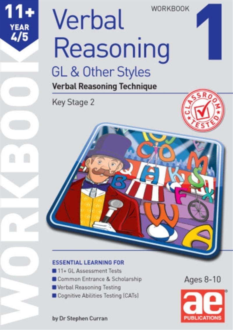 11+ Verbal Reasoning Year 4/5 Gl & Other Styles Workbook 1 : Verbal Reasoning Technique/Product Detail/Education & Textbooks