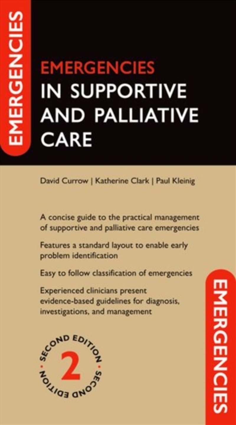 Emergencies In Supportive And Palliative Care/Product Detail/Healthcare