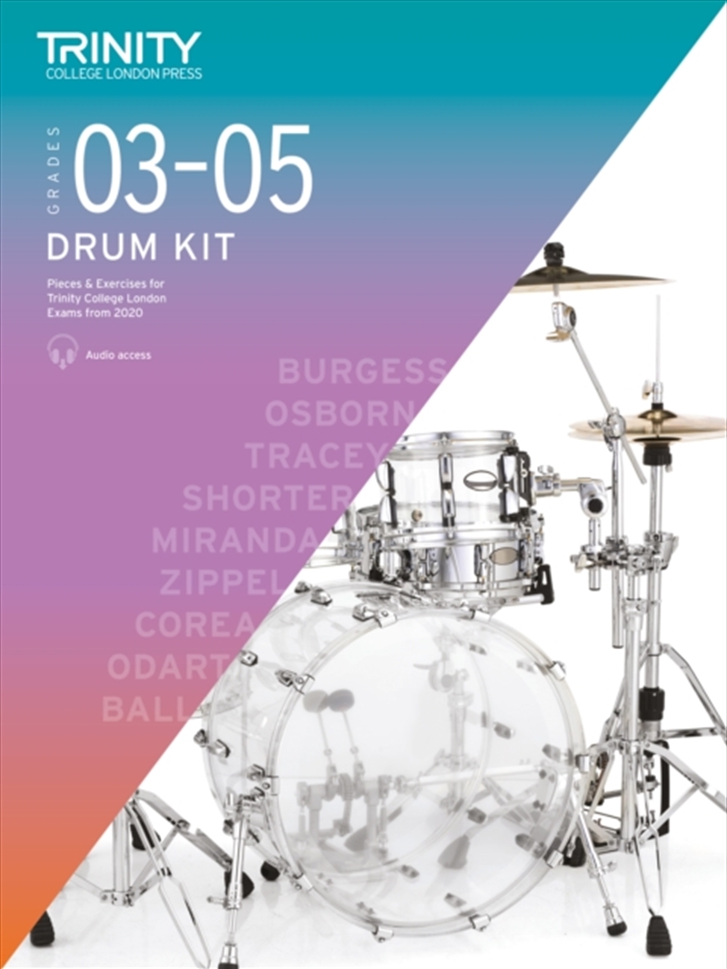 Trinity College London Drum Kit From 2020. Grades 3-5/Product Detail/Media