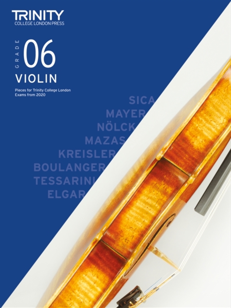 Trinity College London Violin Exam Pieces From 2020: Grade 6/Product Detail/Media