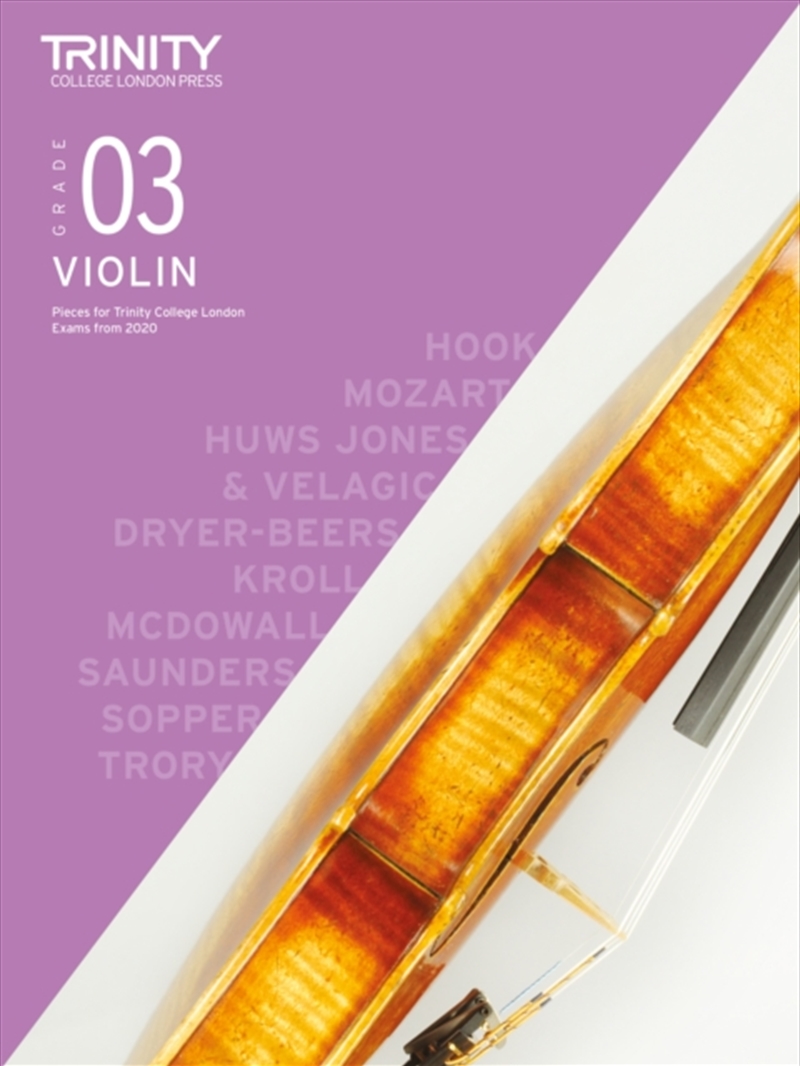Trinity College London Violin Exam Pieces From 2020: Grade 3/Product Detail/Media
