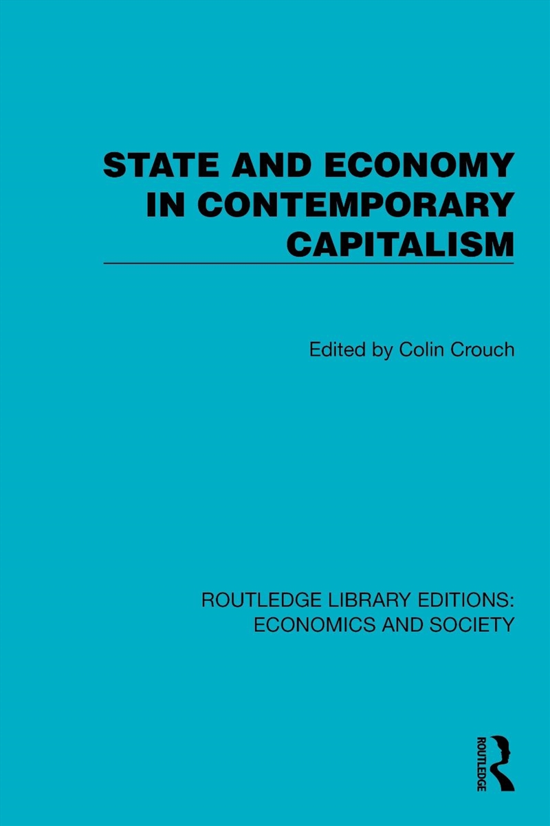 State and Economy in Contemporary Capitalism/Product Detail/Politics & Government
