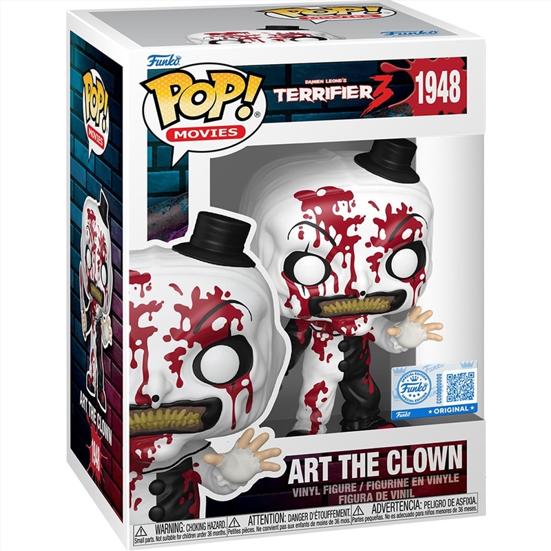 Terrifier - Art the Clown (Bloody) Pop! Vinyl [RS]/Product Detail/Movies